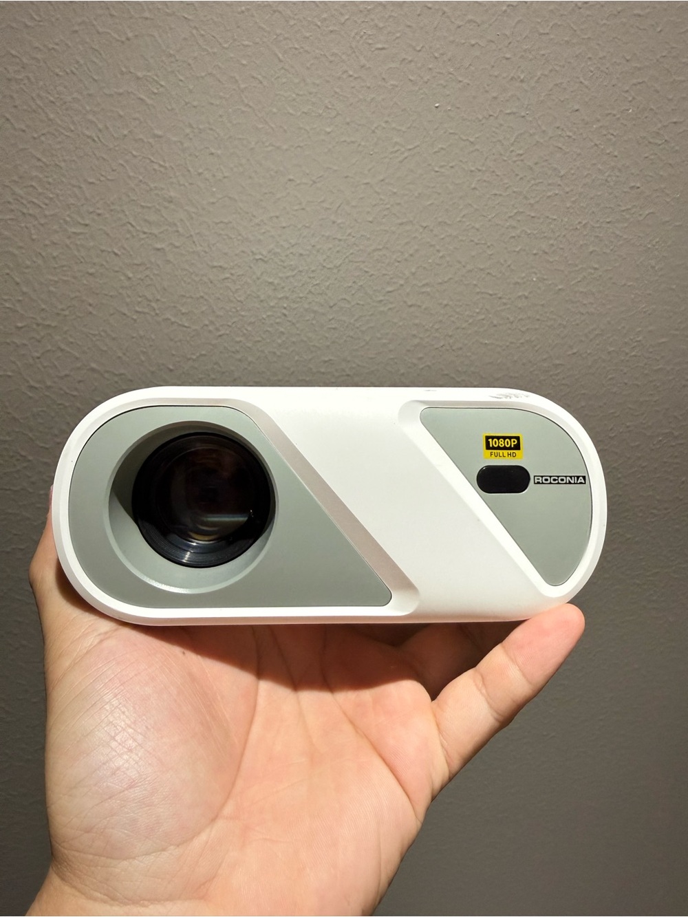 Compact White Portable Projector - Picture 2 of 4